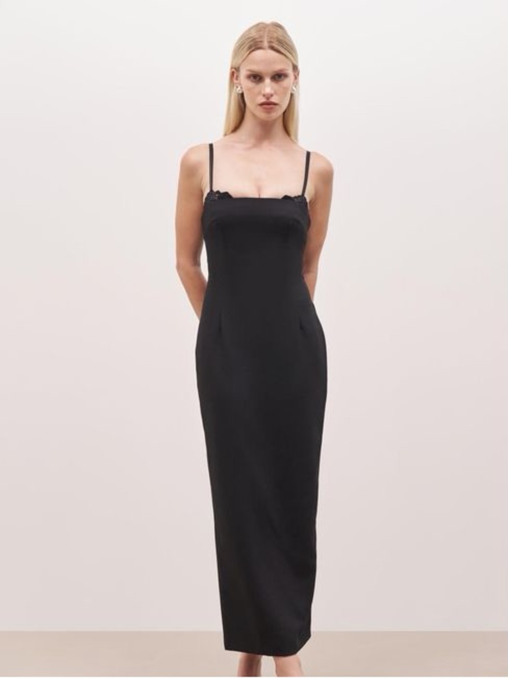 Because of Alice Tailored Bustier Maxi Dress